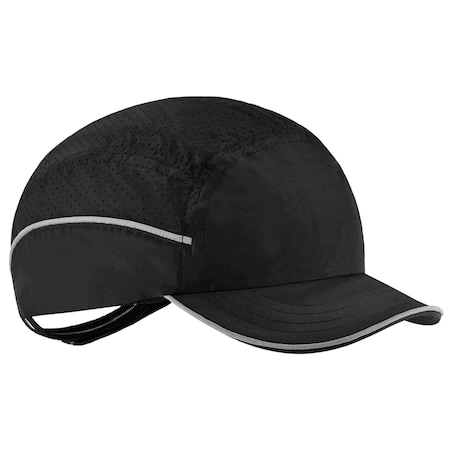 Ergodyne 8955 Micro Brim Black Lightweight Bump Cap Hat 23362
